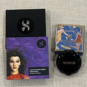 SUGAR Cosmetics CONTOUR DE FORCE
MINI BLUSH and Nomad Cosmetics Eyeshadow (NWOT)